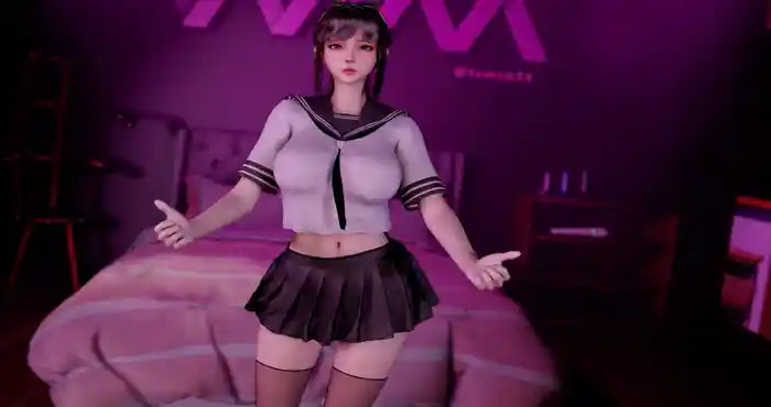 Snipaste 2024 06 20 23 22 04 天使没翅膀：小舞 La Morena 极品黑丝JK [3D动画/动态/VAM]