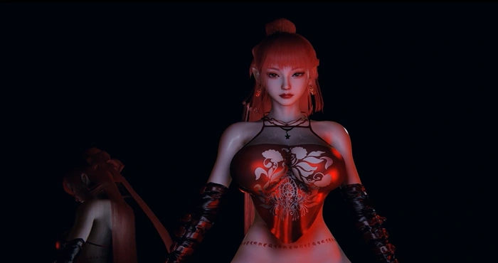 Snipaste 2024 06 26 00 28 04 fgg99：降臣 极品御姐红色肚兜 [3D动画/动态/VAM] [719M]