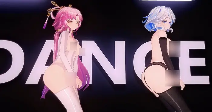 Snipaste 2024 10 08 23 31 26 785a：原神+崩坏之芙宁娜和符玄的舞啪诱惑【3D同人动画】【174mb/3.09分钟】