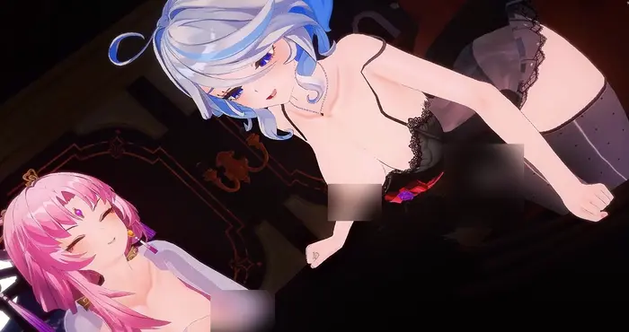 Snipaste 2024 10 08 23 31 58 785a：原神+崩坏之芙宁娜和符玄的舞啪诱惑【3D同人动画】【174mb/3.09分钟】